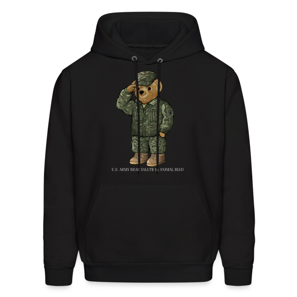 US ARMY SALUTE BEAR HOODIE by ANIMAL BLVD