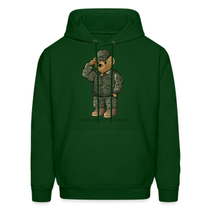 US ARMY SALUTE BEAR HOODIE by ANIMAL BLVD