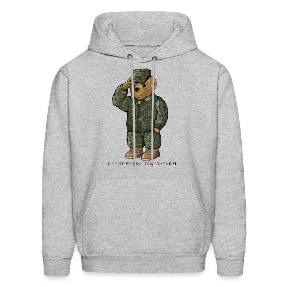 US ARMY SALUTE BEAR HOODIE by ANIMAL BLVD