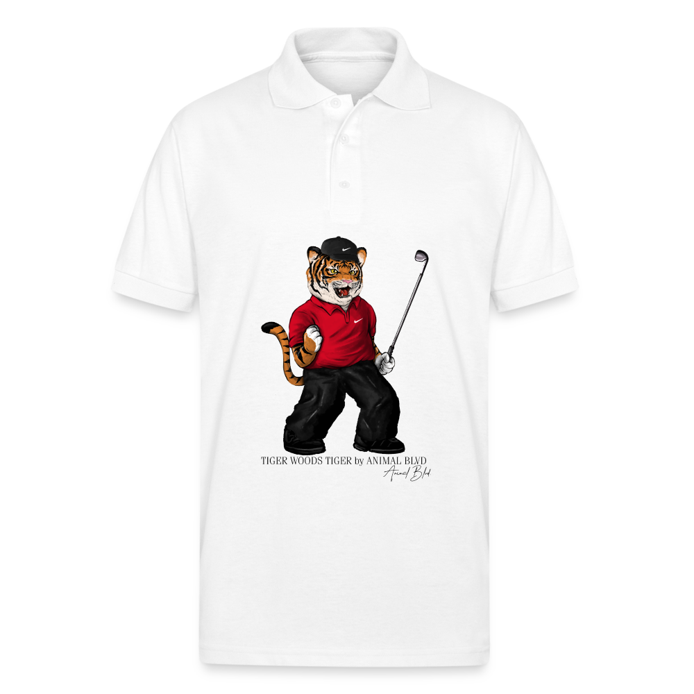 tiger woods polo with tiger logo