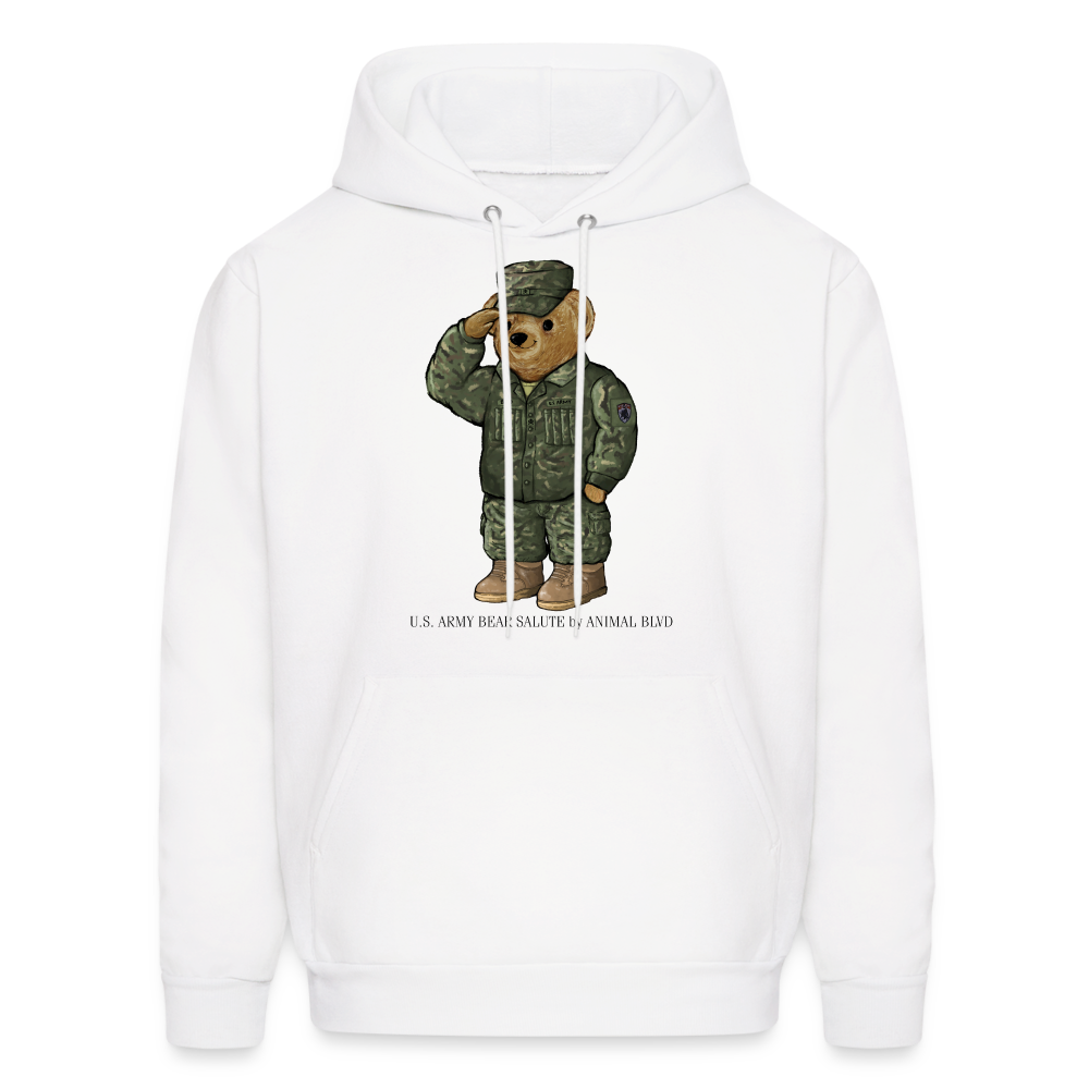 US ARMY SALUTE BEAR HOODIE by ANIMAL BLVD