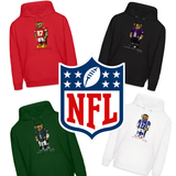 ALL FOOTBALL BEAR HOODIES by ANIMAL BLVD