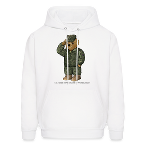 US ARMY SALUTE BEAR HOODIE by ANIMAL BLVD